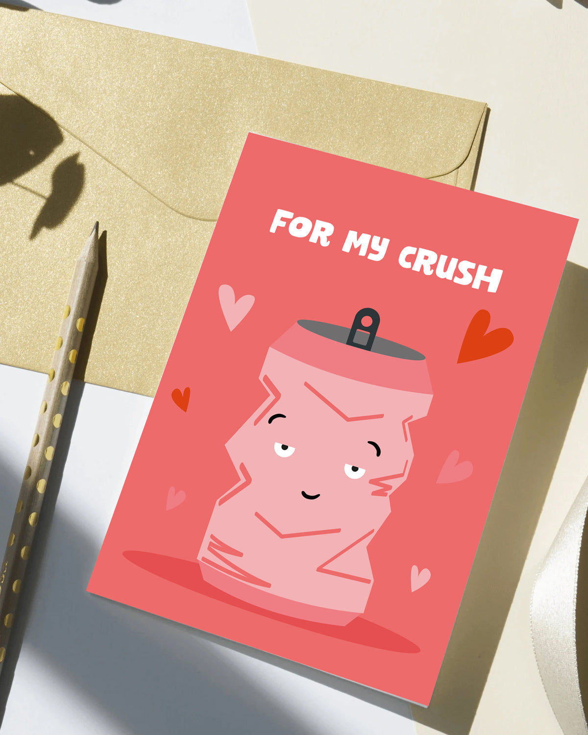 For my Crush Greeting Card